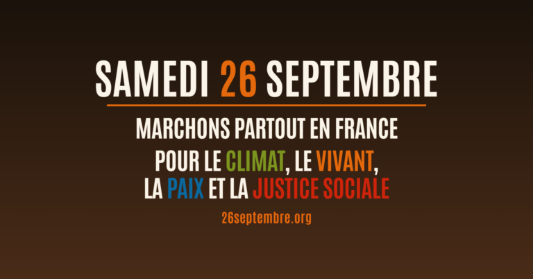 La Terre s&rsquo;associe à la mobilisation du 26 septembre